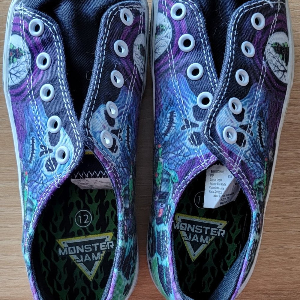 Monster Jam Sneakers Child Size 12